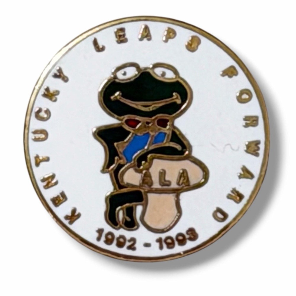 ALA Kentucky Leaps Forward Frog 1992-1993 Vintage Lapel Pin H28